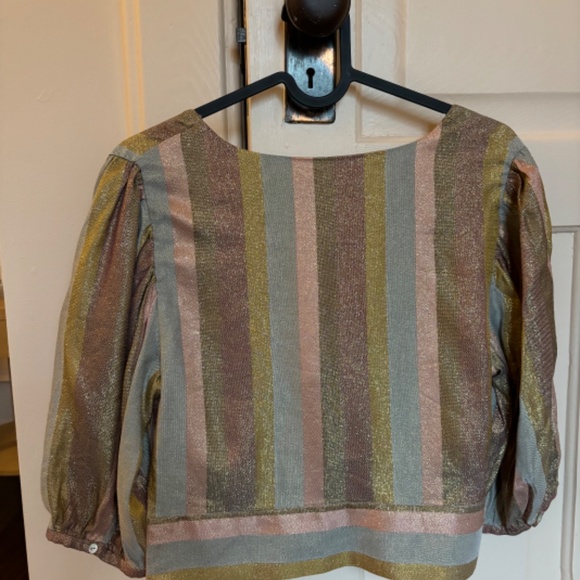 Metallic striped top - Picture 3 of 5